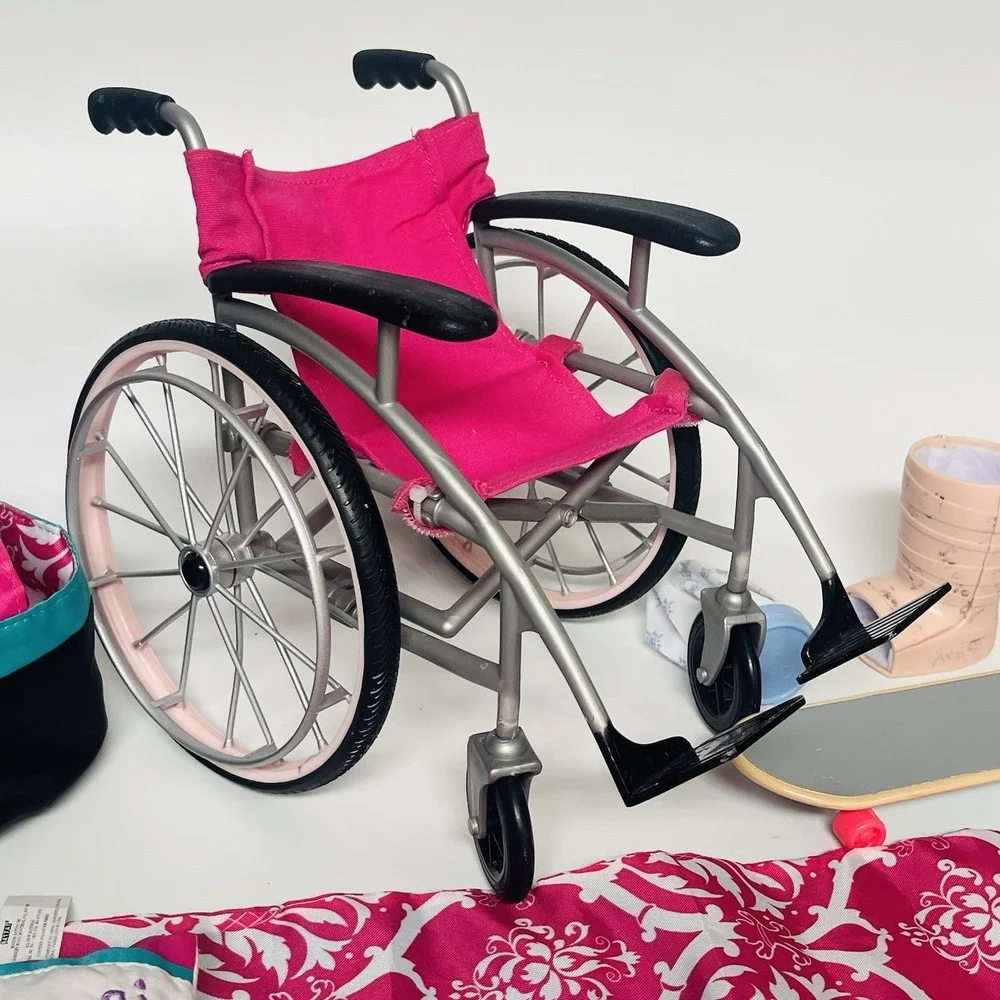 Our Generation Heals on Wheels Wheelchair Misc Set Fits 